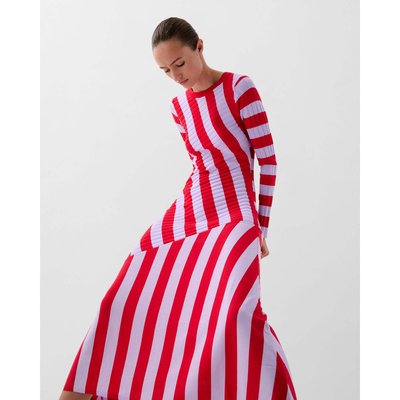 Robe en maille À rayures À manches longues SCALPERS