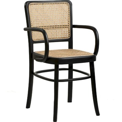 Fauteuil en teck  et rotin naturel esprit vintage RECOLLECTION