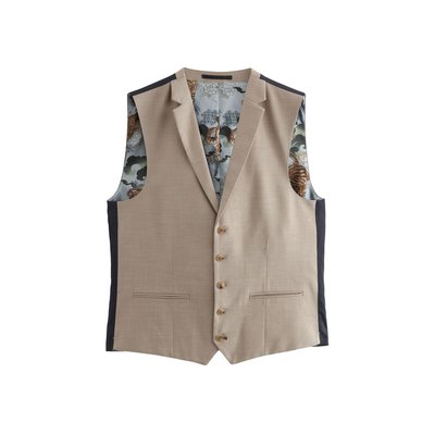 Gilet de costume texturé coupe classique NEXT