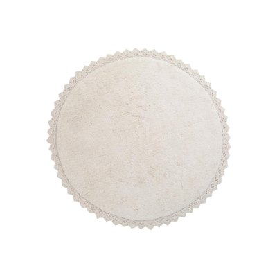 Tapis enfant coton rond PERLA SABLE NATTIOT