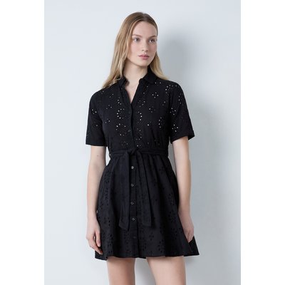 Robe courte broderie manches courtes CARLA BROD ETAM
