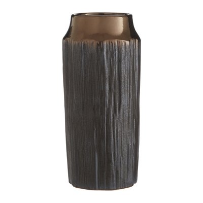 32cm Brown Textured Ceramic Vase SO'HOME