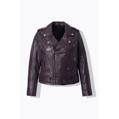 Veste en cuir style motard ULLA POPKEN