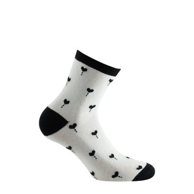 Socquette jersey fantaisie coton petits coeurs KINDY