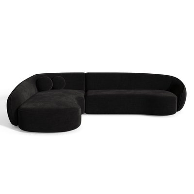 Canapé d'angle en tissu tramé toucher doux COOPER SIA HOME