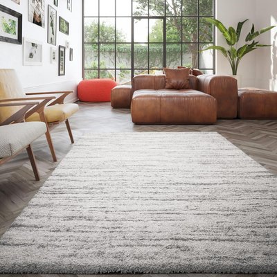 Tapis shaggy tissé motif simple AMORE 5 UN AMOUR DE TAPIS