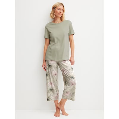 7/8 - Pyjama manches courtes Coton LEAF DREAMS CALIDA