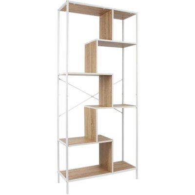 Etagère en bois et métal blanc Edison 80 x 30 x 180 cm CMP