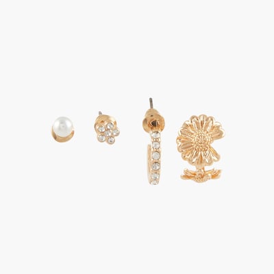 Set de 3 boucles d'oreilles et 1 earcuf BALABOOSTE