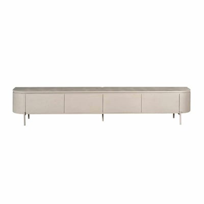 Meuble TV suspendu en bois, bords arrondis AREZZO PIER IMPORT