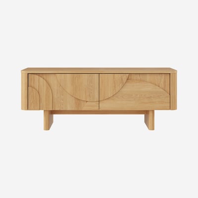 Banc TV panneau de particule, panneau et dérivés de bois MILORD HABITAT