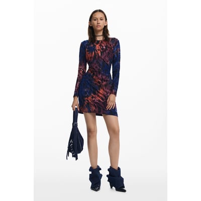 Robe Desigual Femme Multicouleur, Taille S, Longueur Au Genou