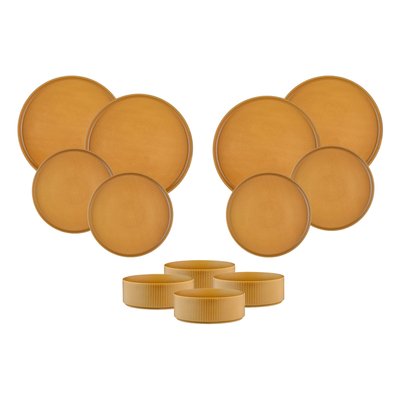 Lot de 12 set les essentiels en grès, SCANDI BJORN