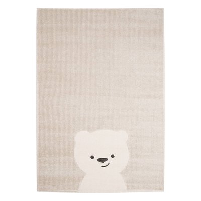 Tapis intérieur enfant beige crème petit ourson ELLIOT SWEEEK