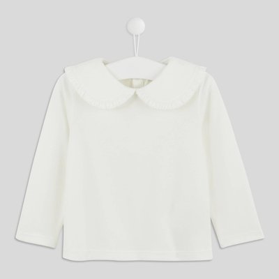 T-shirt à col manches longues unie en coton BIO GOTS BOUT'CHOU
