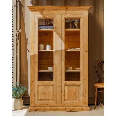 Vitrine en bois Victoria N°1289 - Bon état DEBONGOUT