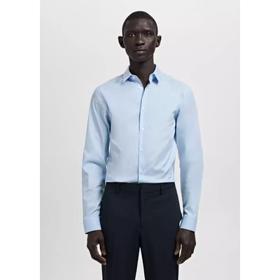 Chemise de costume coton mélangé super slim-fit MANGO MAN