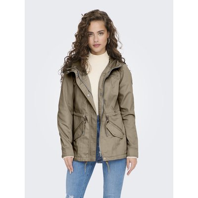 Parka con capucha y cremallera ONLY