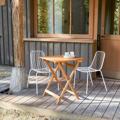 Table de jardin pliable en acacia massif 2 pers. BISTRO TIKAMOON