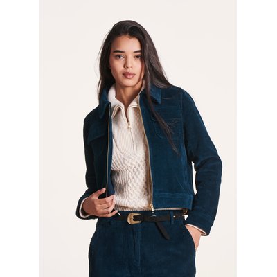 Veste courte zippée en velours LA FEE MARABOUTEE