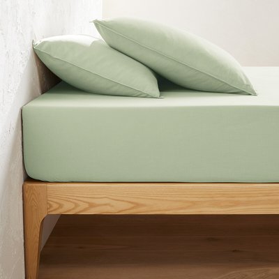 Drap-housse coton, bonnet 30 cm, Teinture végétale LA REDOUTE INTERIEURS