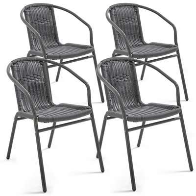 Fauteuil de jardin aluminium et résine, SAINT GERMAIN OVIALA