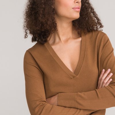 Basic V-Neck Jumper LA REDOUTE COLLECTIONS