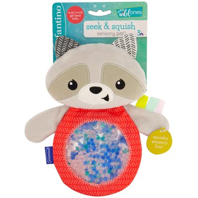 Mon doudou raton laveur sensoriel INFANTINO
