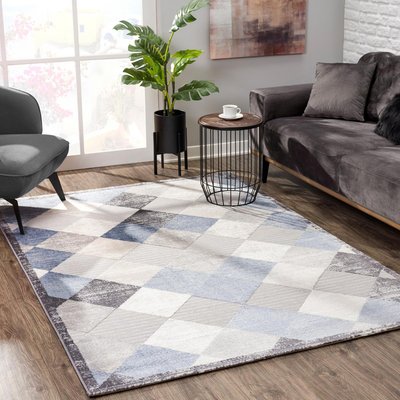 Tapis salon et chambre tissé motif géométrique HARLE UN AMOUR DE TAPIS