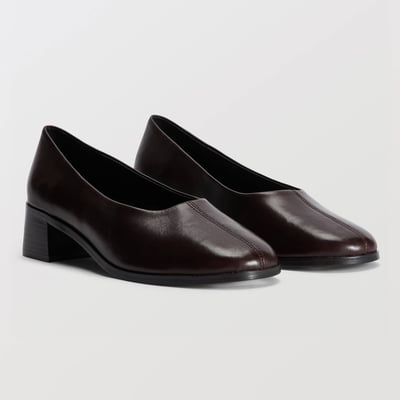Ballerines en cuir vernis MONOPRIX