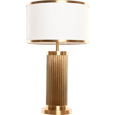Lampe de table élégante en laiton doré et lin  raffiné RECOLLECTION