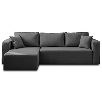 Canapé d'Angle Convertible en Tissu 4 places - TOPAZE LISA DESIGN