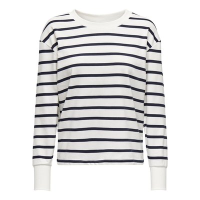 Sweatshirt mit Streifen, runder Ausschnitt JDY