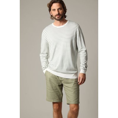 Pull homme viscose en maille rayée MALO DEELUXE