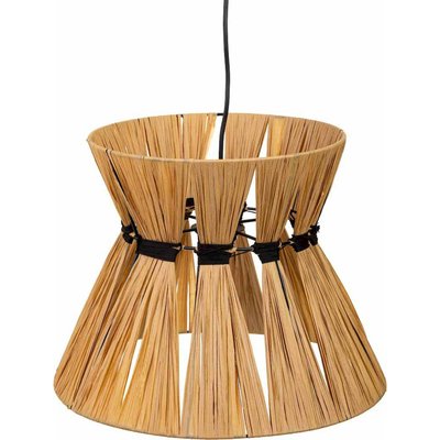 Suspension naturelle en raphia et métal  pour salon cosy RECOLLECTION