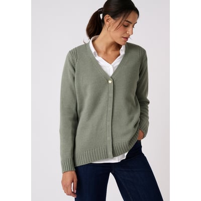 Gilet uni boutonné DAMART