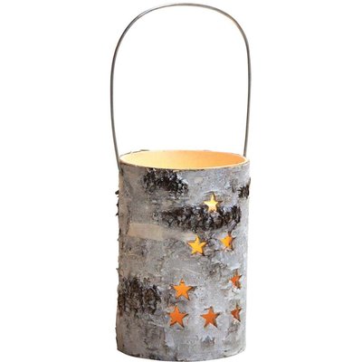 Photophore en bouleau blanchi led AUBRY GASPARD