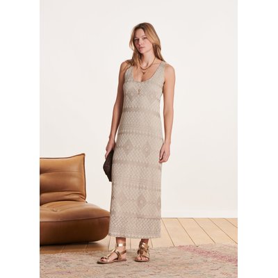 Robe longue sans manches en maille LA FEE MARABOUTEE