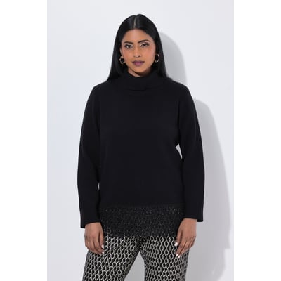 Pull avec large bordure en dentelle ULLA POPKEN
