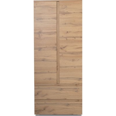 Vaisselier 2 portes 2 tiroirs effet chêne - MEDEA HOMIFAB