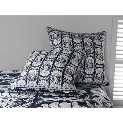 Coussin déco coton imprimé, Folk C DESIGN HOME TEXTILE