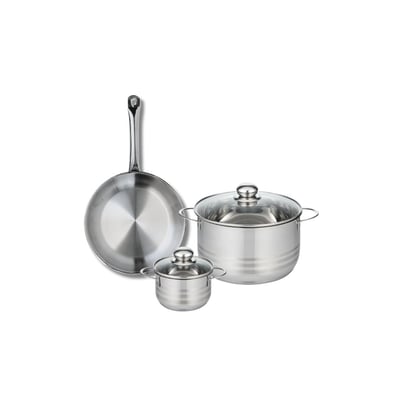 Batterie 1 poêle 24cm + 2 faitouts 12/20cm PROFI BRILLANT ELO