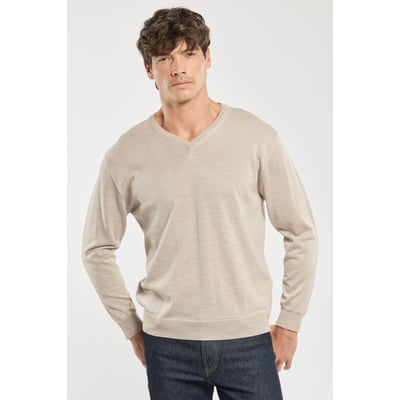 Pull col en V Bérac - laine GUY DE BERAC