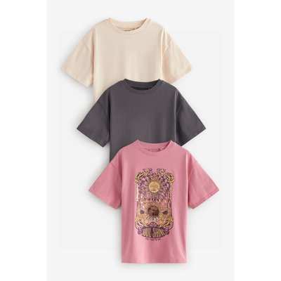 T-shirts taille grande, lot de 3 NEXT