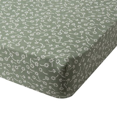 Drap housse imprimé en lyocell, EMMA ORIGIN