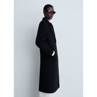 Manteau laine revers MANGO