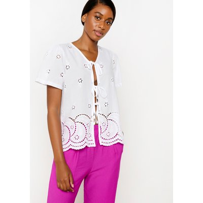 Blouse avec broderie et noeuds LOLALIZA