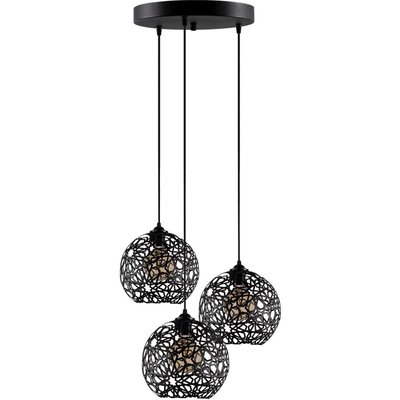 Suspension en métal 3 abat-jour Fellini HANAH HOME