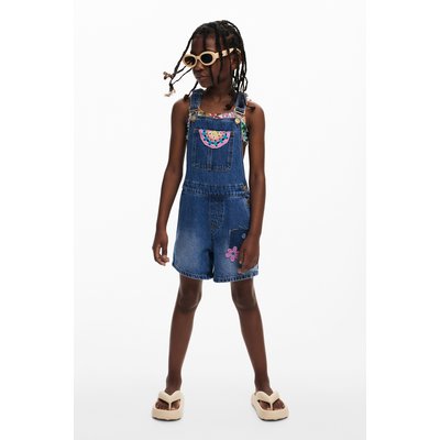 Salopette en denim patchwork DESIGUAL