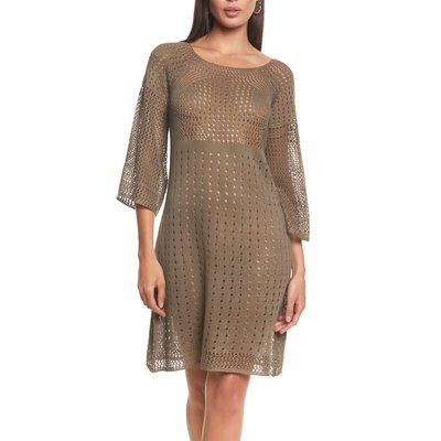 Robe de plage manches trois-quarts crochet SELMARK MARE